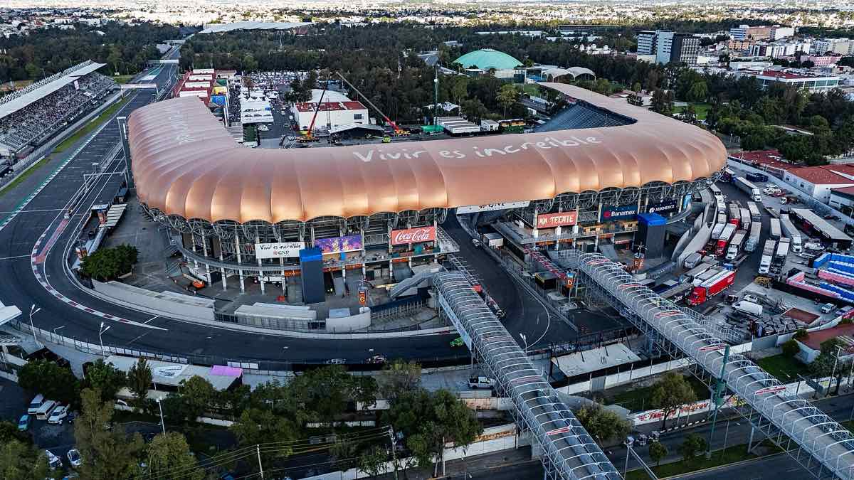 Vista aérea del Autódromo Hermanos Rodríguez
