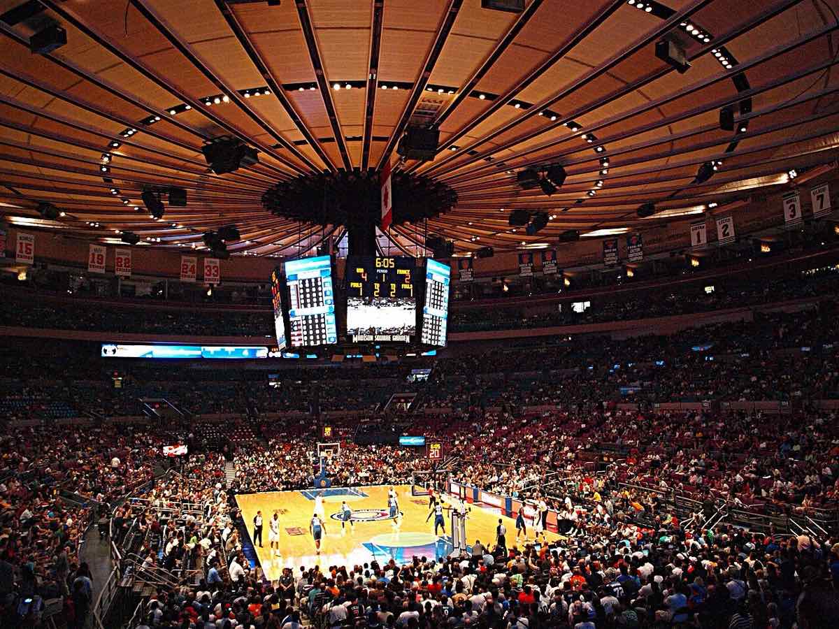 Madison Square Garden lleno durante un partido