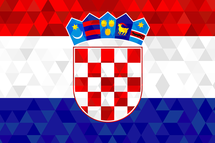 seleccion de croacia y su bandera