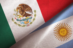 mexico y argentina banderas