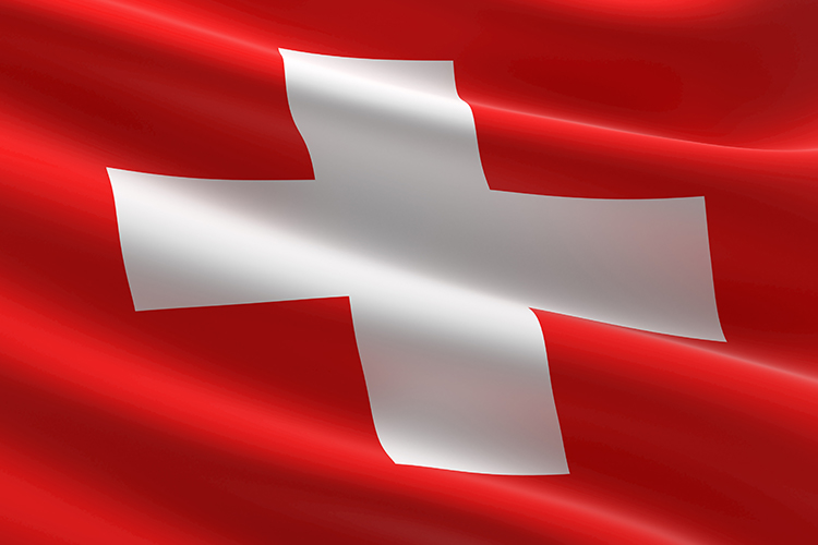 seleccion de suiza y su bandera