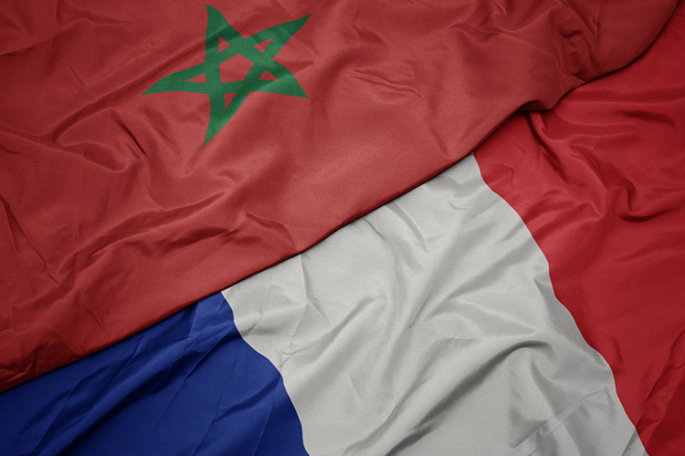 banderas francia y marruecos