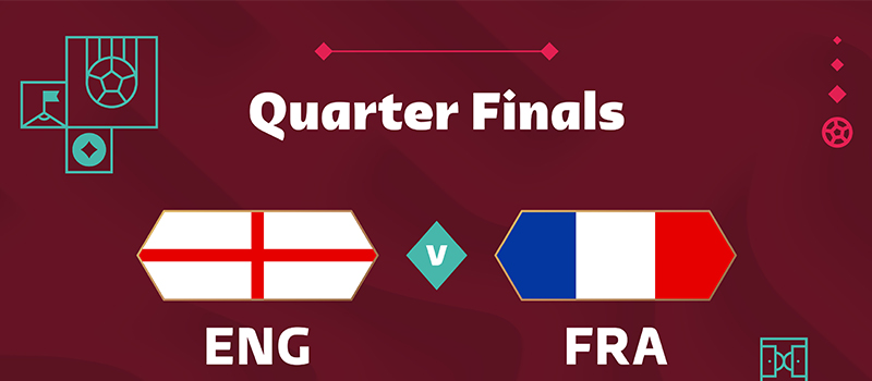 inglaterra vs francia cuartos de final
